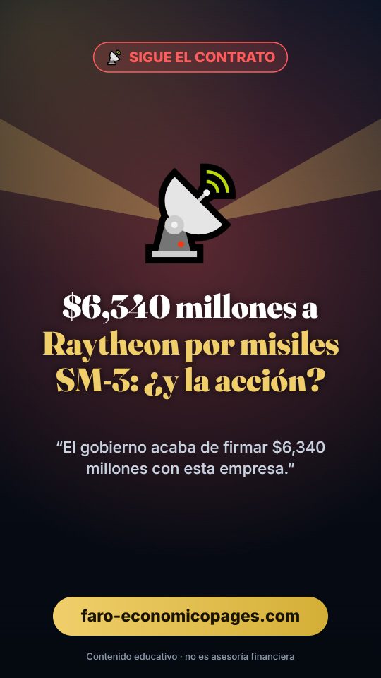 $6.34 billion to Raytheon for SM-3 missiles — and the stock?