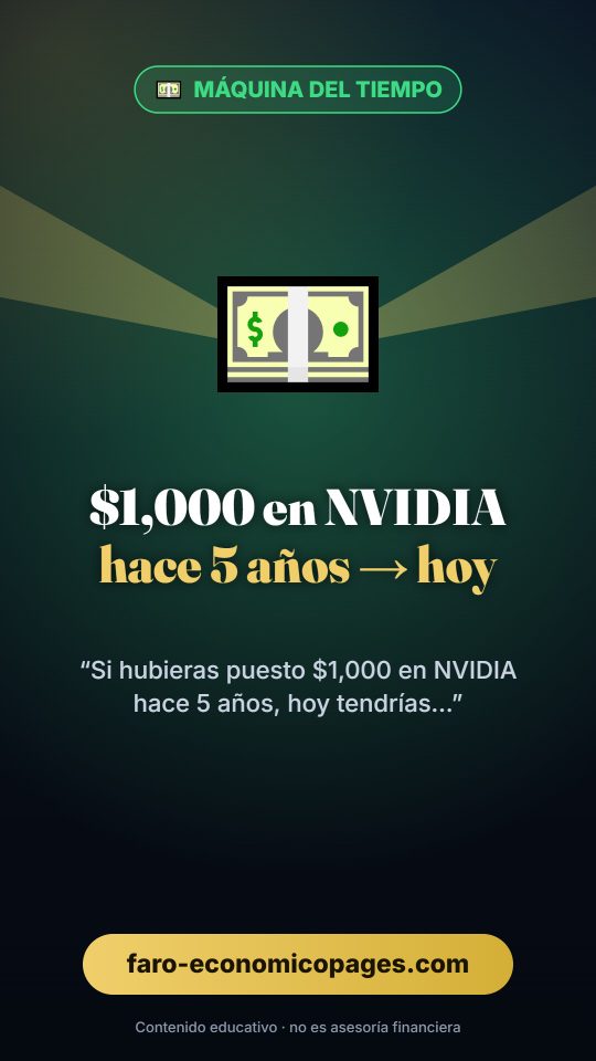 $1,000 in NVIDIA 5 years ago → today